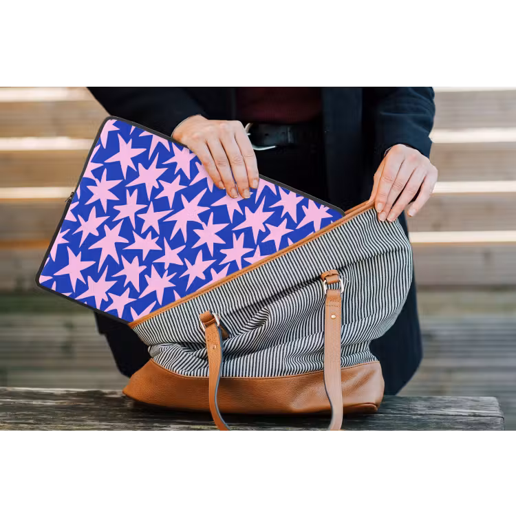 Laptophoes - Modern - Sterren - Blauw — 4