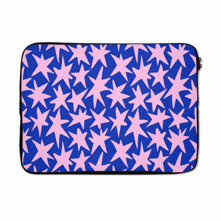 Laptophoes - Modern - Sterren - Blauw — 5