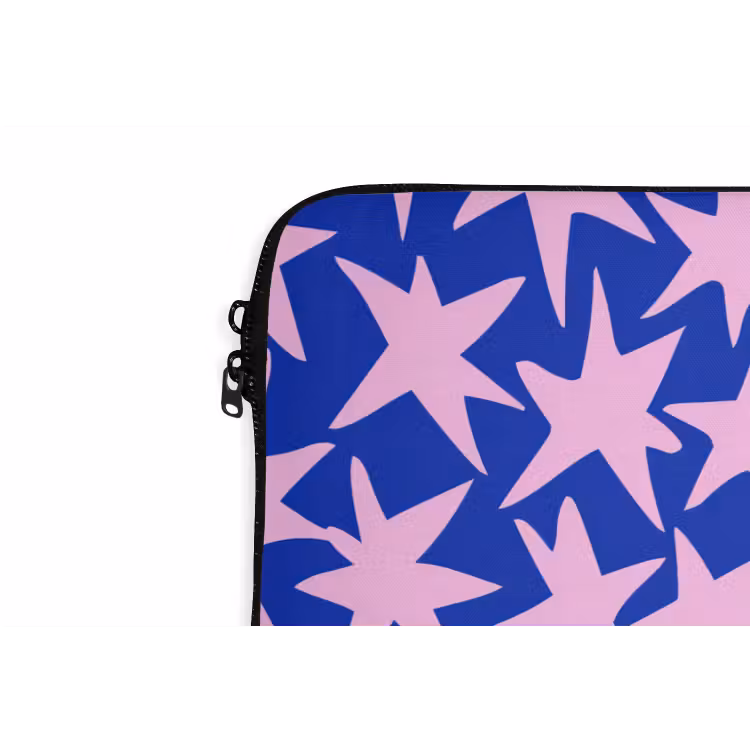 Laptophoes - Modern - Sterren - Blauw — 6