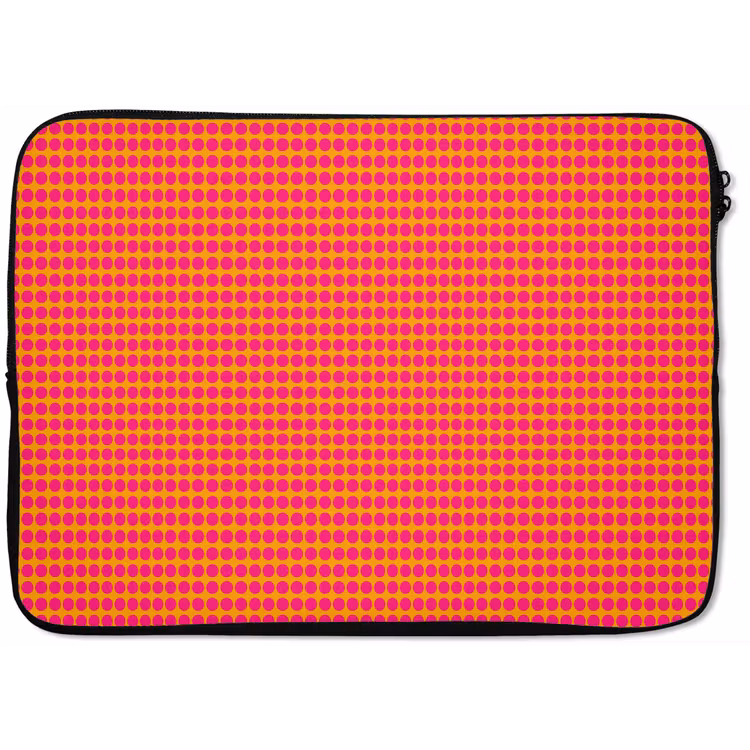 Laptophoes - Modern - Stippen - Oranje — 1