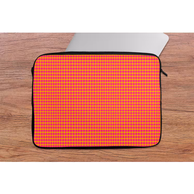 Laptophoes - Modern - Stippen - Oranje — 2