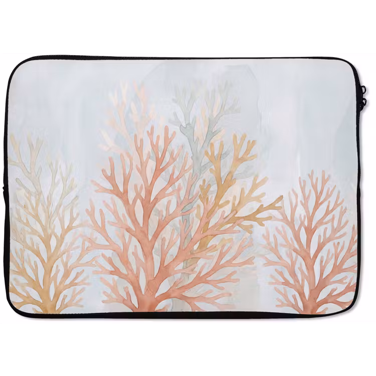 Laptophoes - Natuur - Abstract - Aquarel - Organisch - Warm — 1