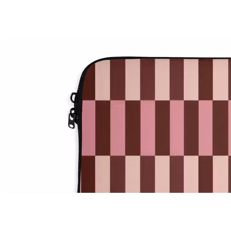Laptophoes - Roze - Rood - Blokjes — 6