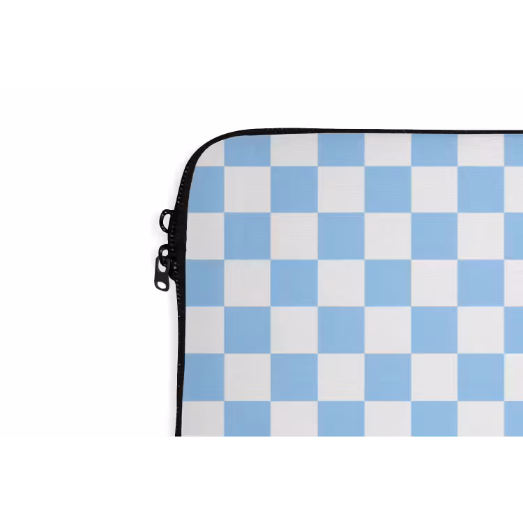 Laptophoes - Schaakbord - Klassiek - Blauw — 6