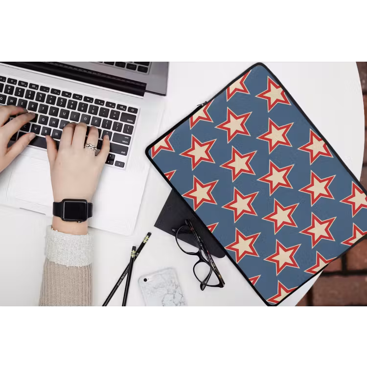 Laptophoes - Ster - Klassiek - Blauw — 3
