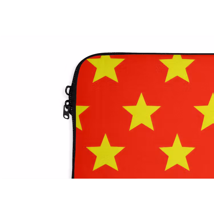 Laptophoes - Ster - Patroon - Geel — 6