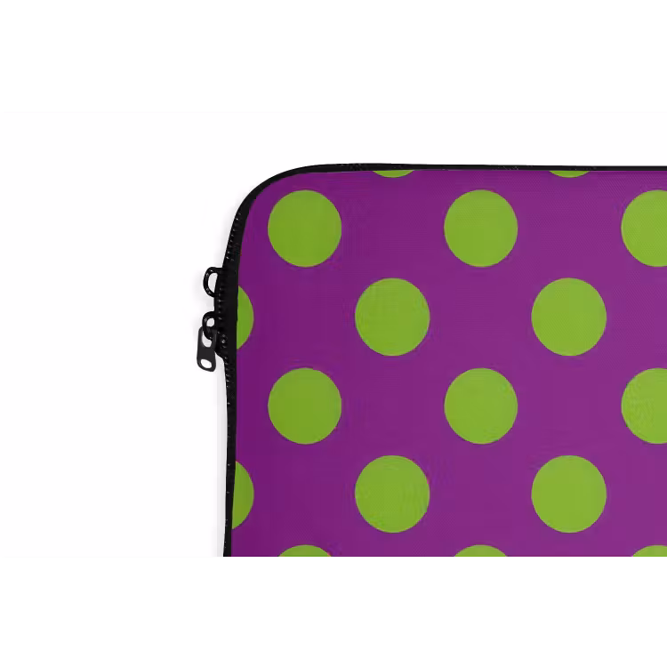 Laptophoes - Stippen - Klassiek - Groen — 6