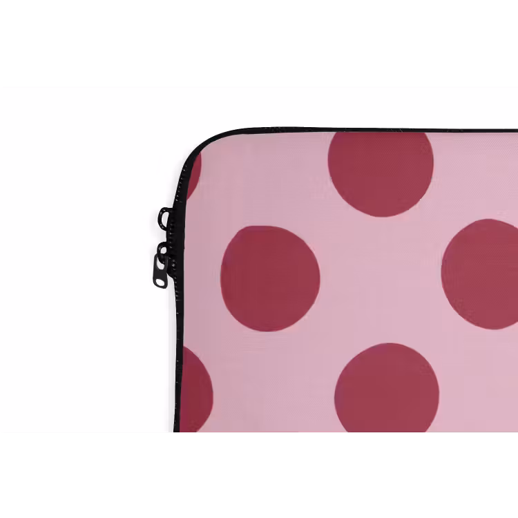 Laptophoes - Stippen - Patroon - Bordeaux — 6