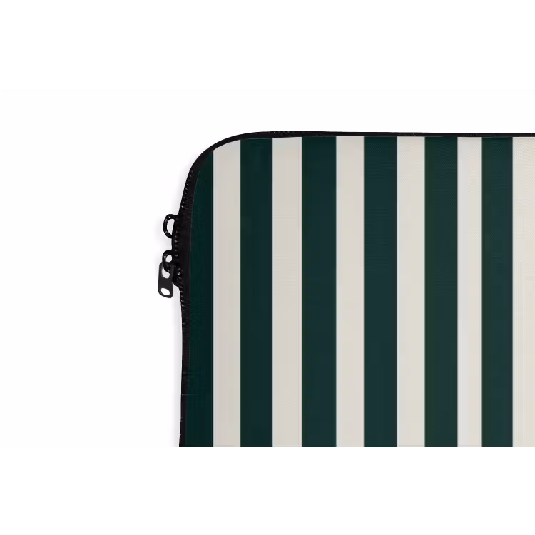 Laptophoes - Strepen - Klassiek - Groen — 6