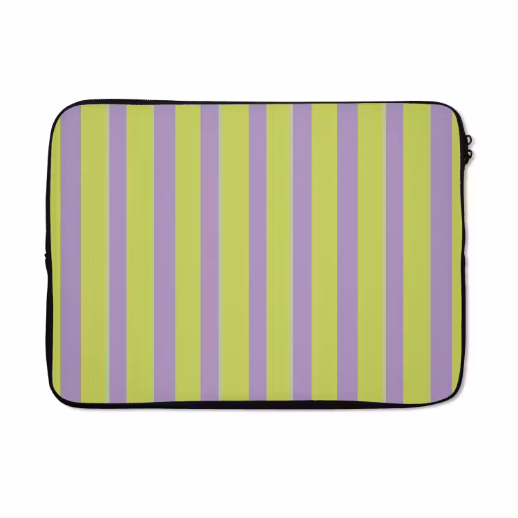 Laptophoes - Strepen - Patroon - Groen — 5