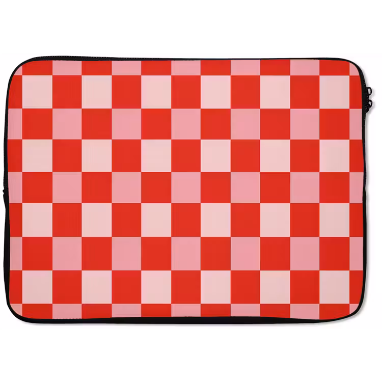 Laptophoes - Vierkant - Klassiek - Rood — 1