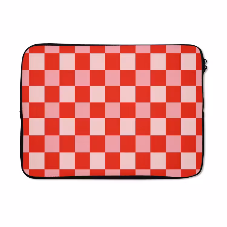 Laptophoes - Vierkant - Klassiek - Rood — 5