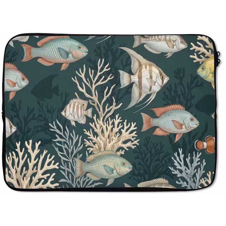 Laptophoes - Vis - Koraal - Onderwater - Illustratie — 1