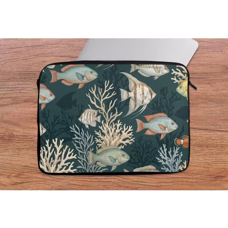 Laptophoes - Vis - Koraal - Onderwater - Illustratie — 2