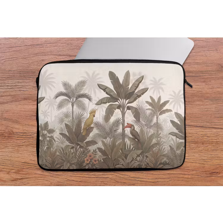 Laptophoes - Vogel - Jungle - Tropisch - Illustratie - Groen — 2