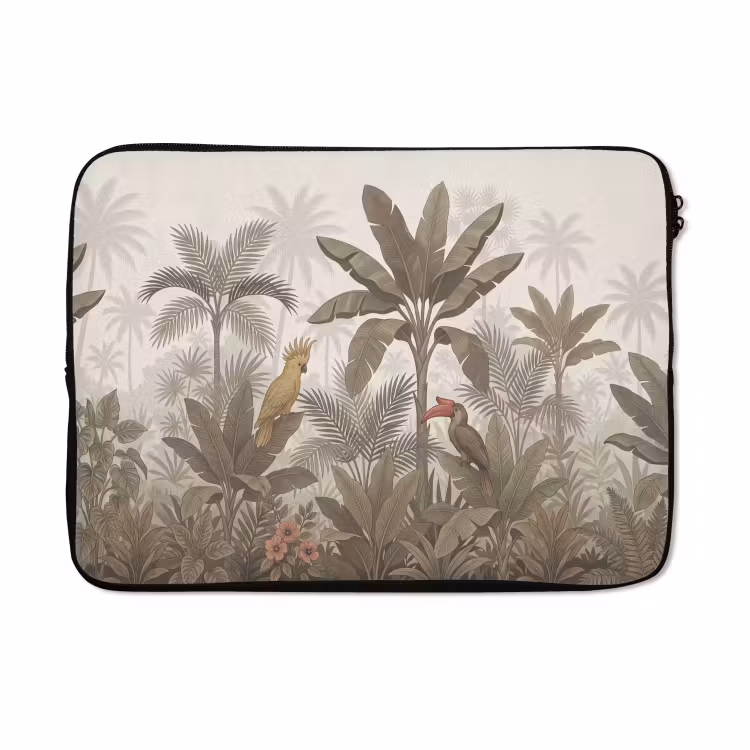 Laptophoes - Vogel - Jungle - Tropisch - Illustratie - Groen — 5