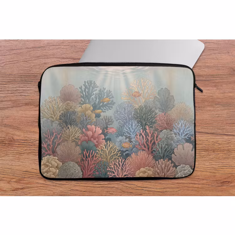 Laptophoes - Zee - Koraal - Vis - Natuur - Kleurrijk — 2