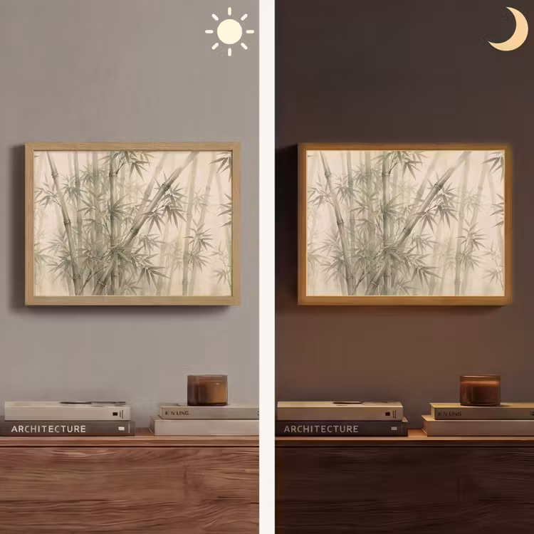 Lightbox - Wandlamp - Bamboe - Bladeren - Aziatisch - Groen - Natuur — 6