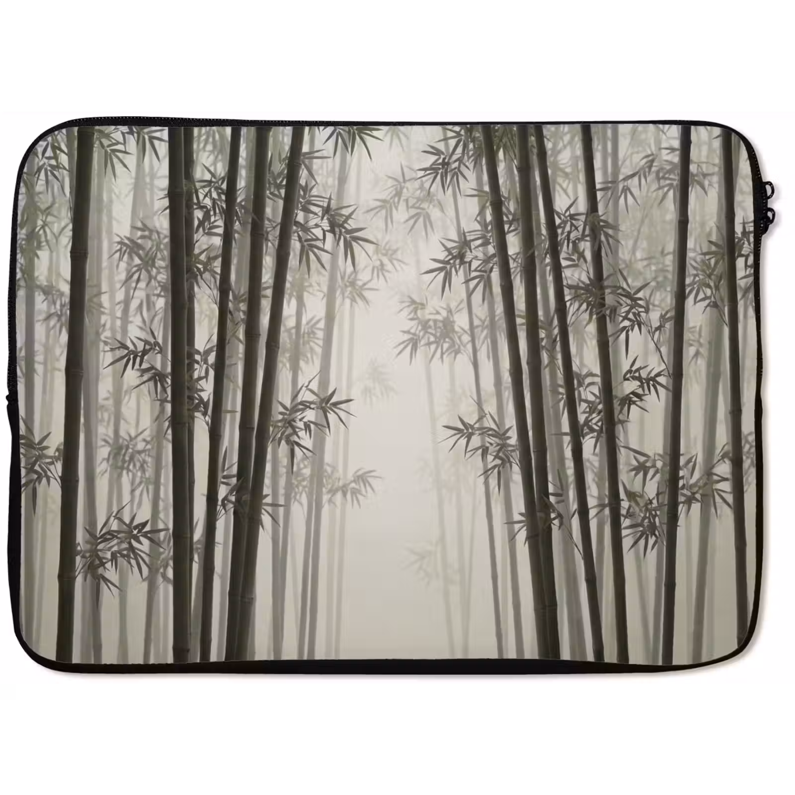 Laptophoes - Bamboe - Bos - Mist - Natuur — 1