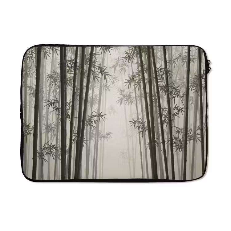 Laptophoes - Bamboe - Bos - Mist - Natuur — 5