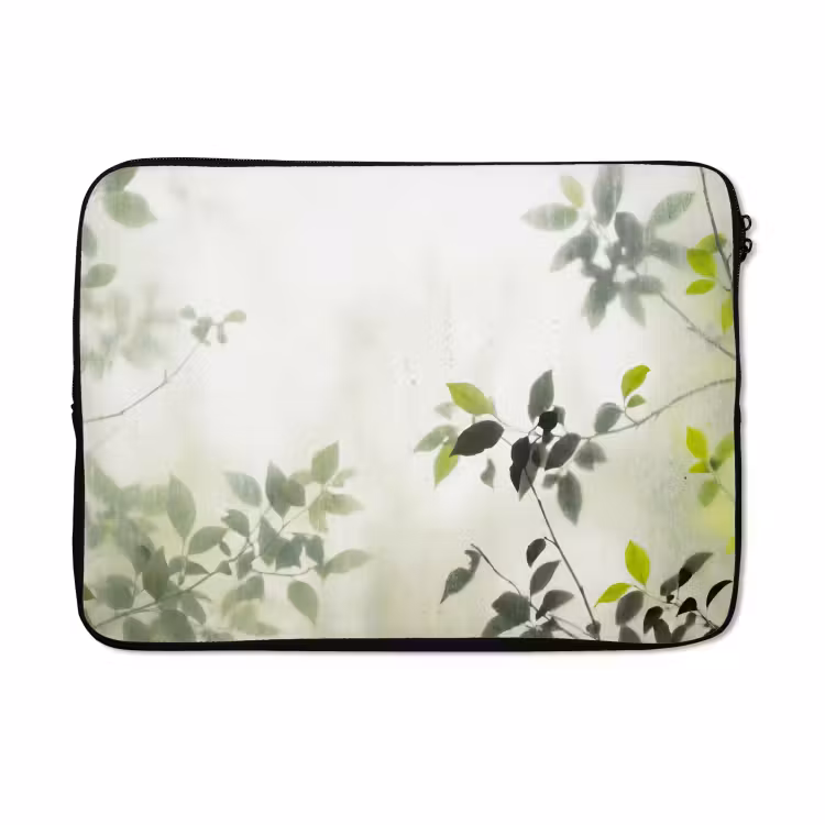Laptophoes - Blad - Schaduw - Natuur - Abstract - Groen — 5