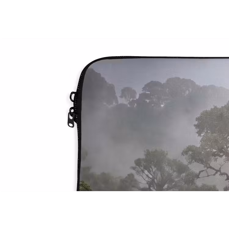 Laptophoes - Boom - Mistig - Bos - Groen - Natuur — 6
