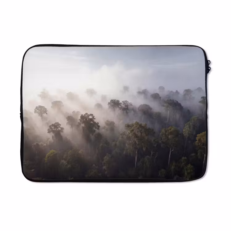 Laptophoes - Bos - Mist - Natuur - Groen — 5