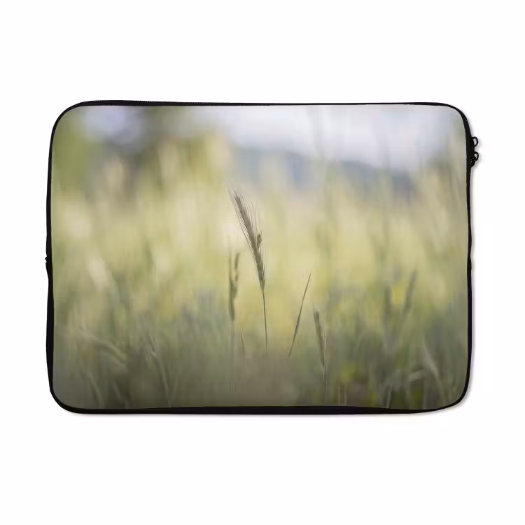 Laptophoes - Graan - Aar - Natuur - Groen - Detail — 5