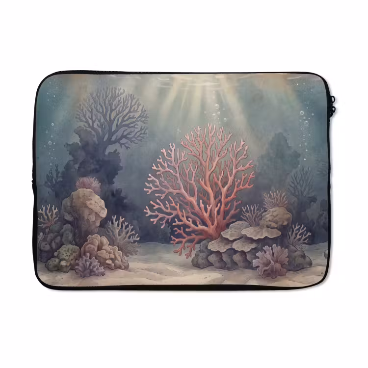 Laptophoes - Koraal - Onderwater - Natuur - Roze — 5