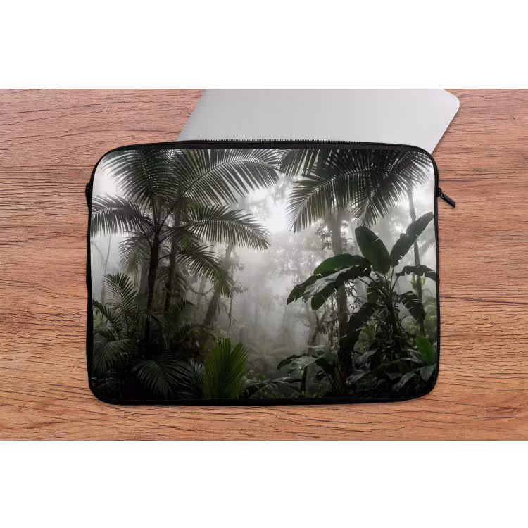 Laptophoes - Natuur - Jungle - Mist - Groen - Bladeren — 2