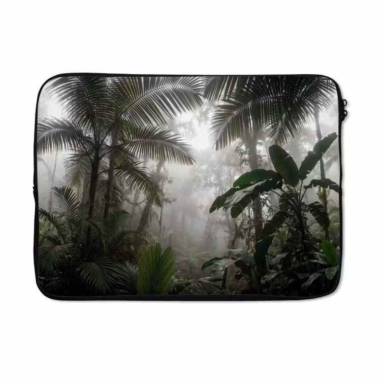 Laptophoes - Natuur - Jungle - Mist - Groen - Bladeren — 5