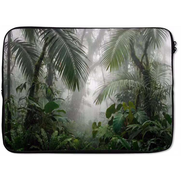 Laptophoes - Natuur - Jungle - Mist - Tropisch - Groen — 1