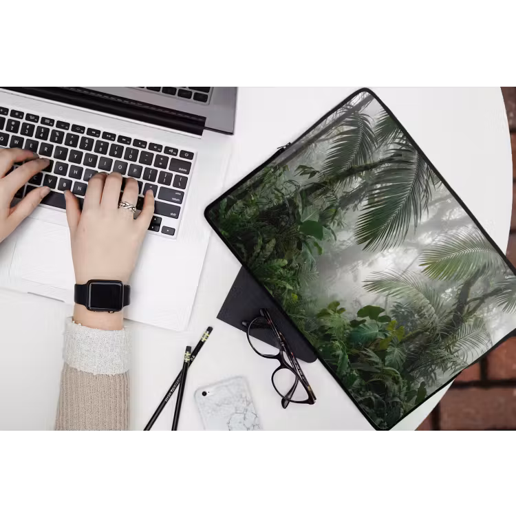 Laptophoes - Natuur - Jungle - Mist - Tropisch - Groen — 3