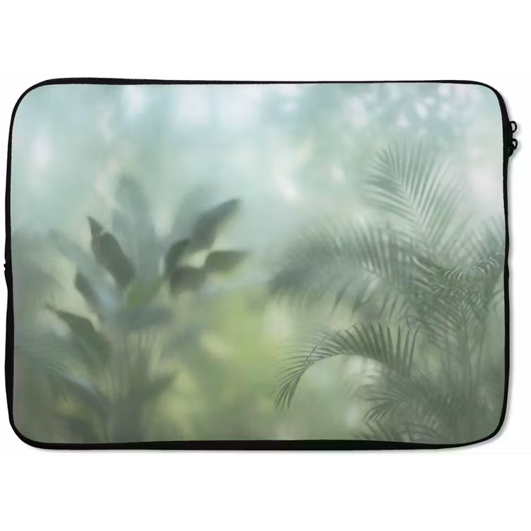 Laptophoes - Natuur - Vervaagd - Groen - Abstract - Modern — 1