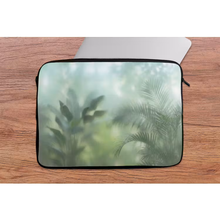 Laptophoes - Natuur - Vervaagd - Groen - Abstract - Modern — 2