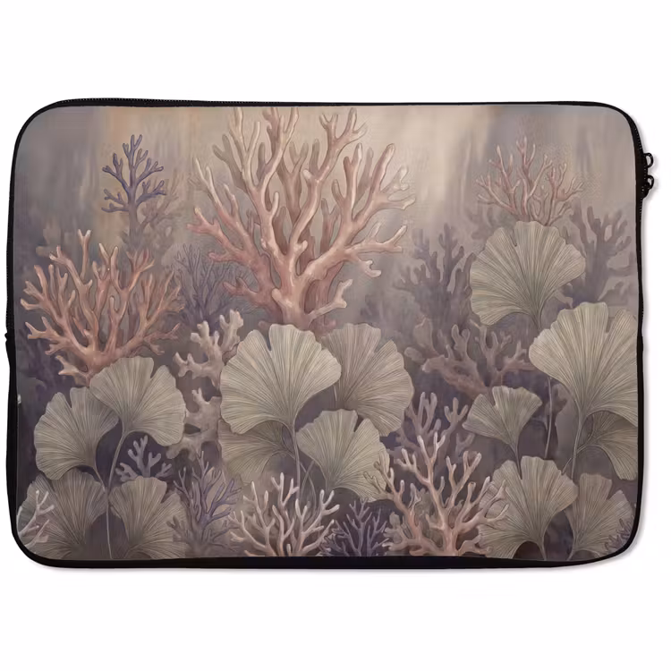 Laptophoes - Plant - Bladeren - Zee - Illustratie - Groen — 1