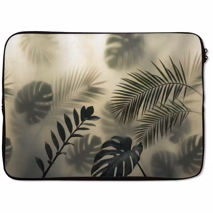 Laptophoes - Planten - Bladeren - Schaduwen - Groen - Modern — 1