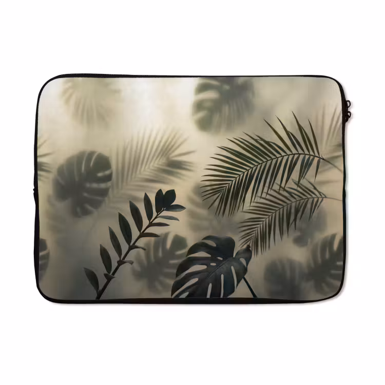 Laptophoes - Planten - Bladeren - Schaduwen - Groen - Modern — 5