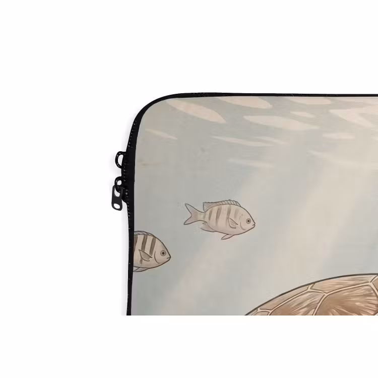 Laptophoes - Schildpad - Onderwater - Natuur - Illustratie — 6