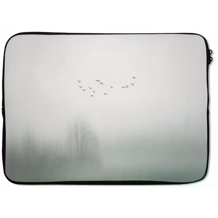Laptophoes - Vogel - Vlucht - Natuur - Minimalistisch — 1
