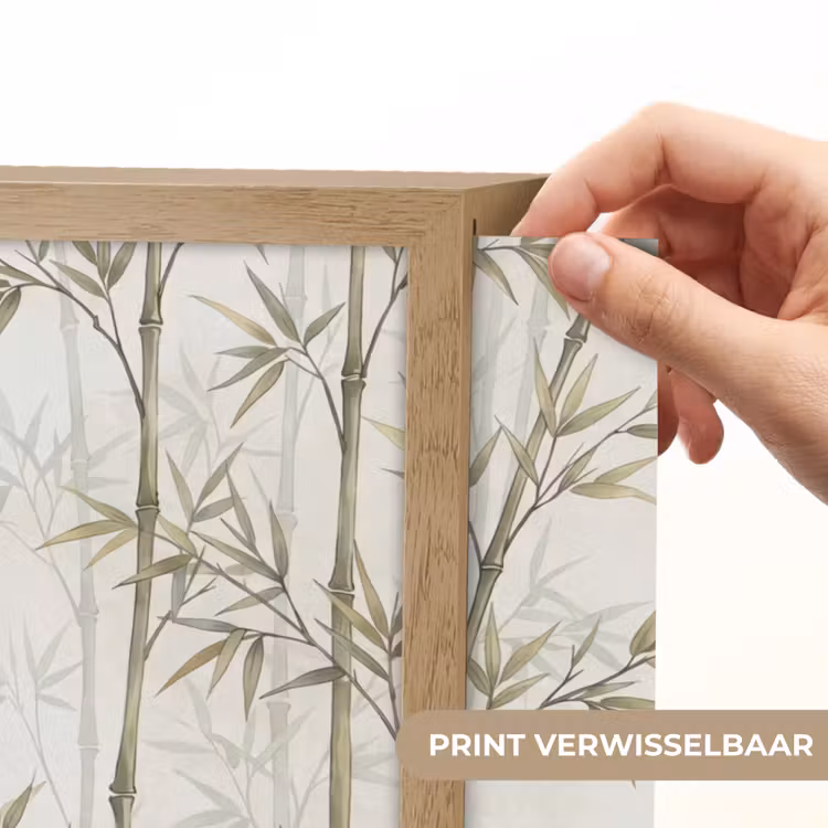 Lightbox - Wandlamp - Bamboe - Bladeren - Natuur - Aquarel - Groen — 5