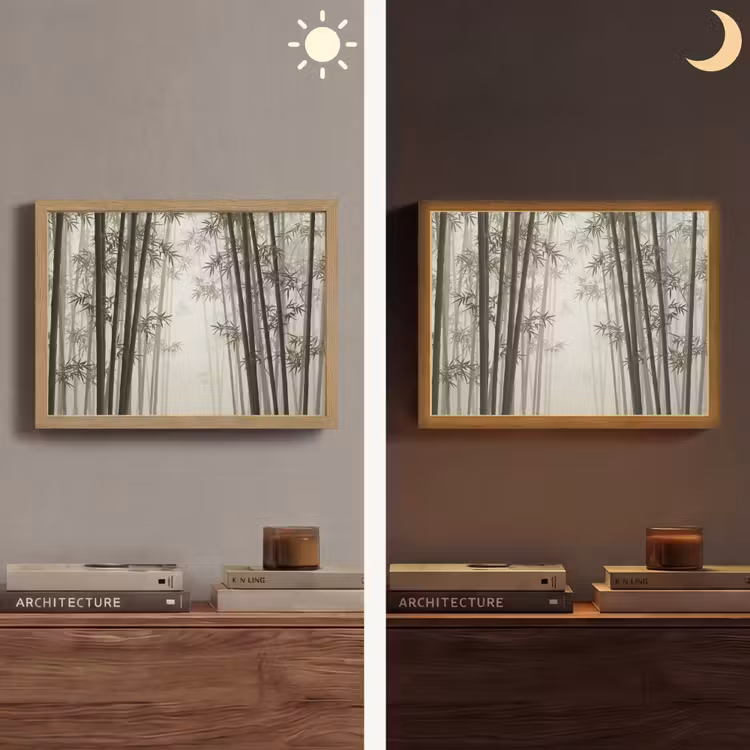 Lightbox - Wandlamp - Bamboe - Bos - Mist - Natuur — 6