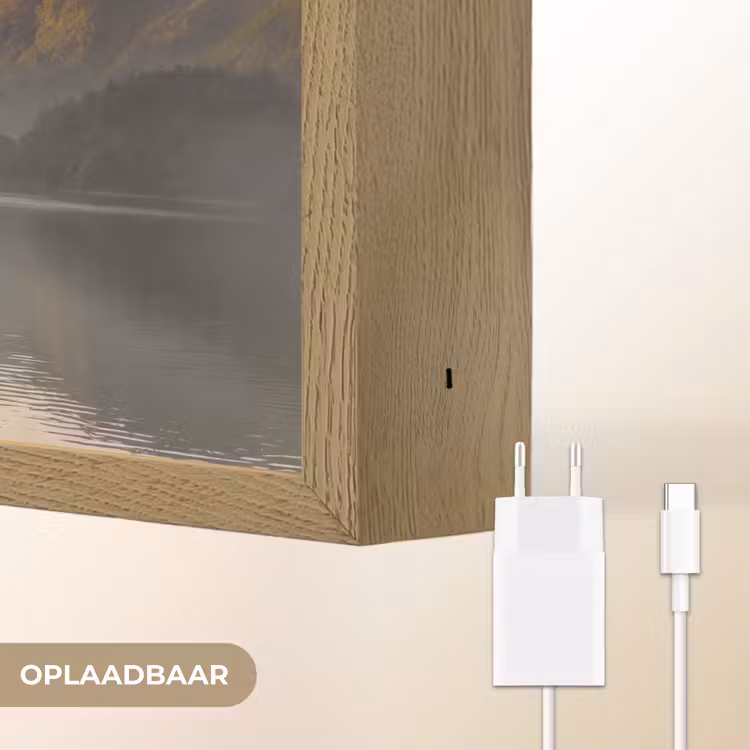 Lightbox - Wandlamp - Bergen - Water - Mist - Natuur - Landschap — 7