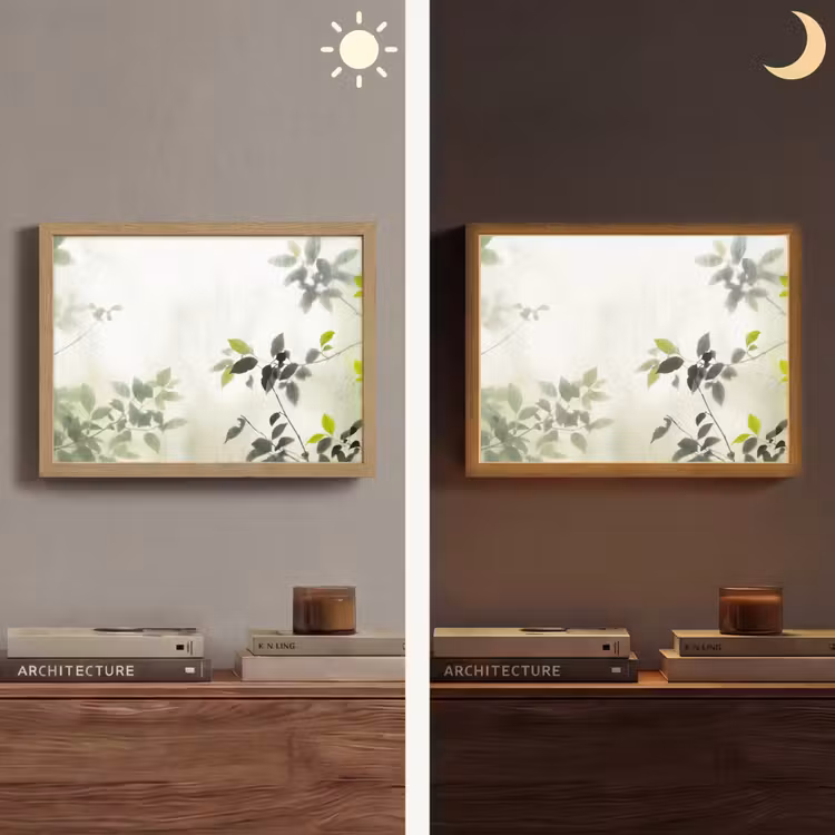 Lightbox - Wandlamp - Blad - Schaduw - Natuur - Abstract - Groen — 6
