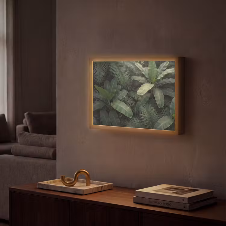 Lightbox - Wandlamp - Bladeren - Groen - Tropisch - Natuur — 2