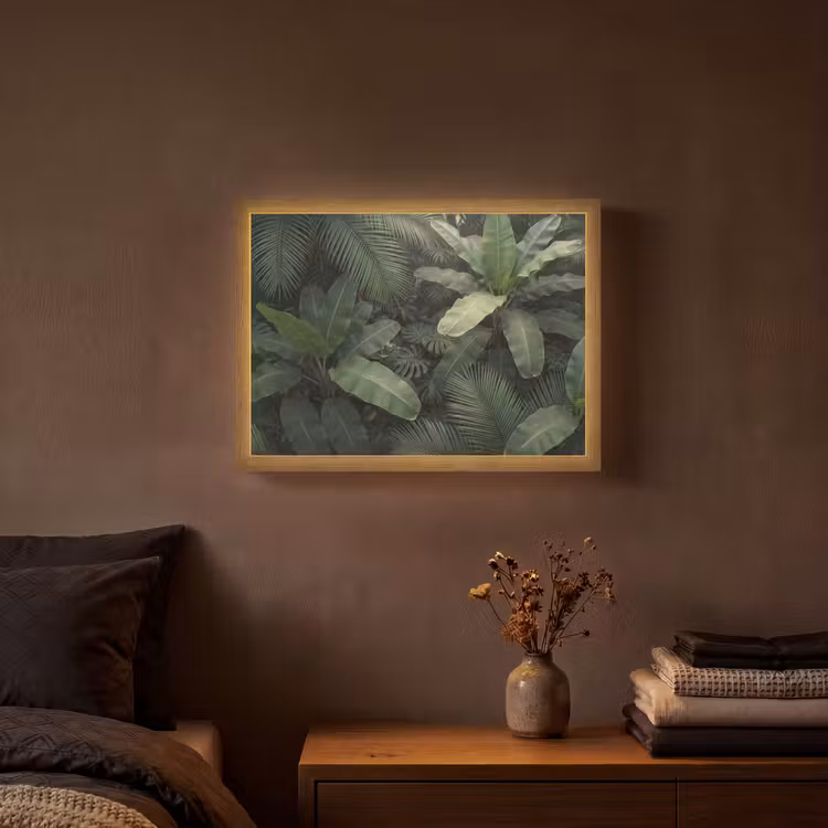 Lightbox - Wandlamp - Bladeren - Groen - Tropisch - Natuur — 3