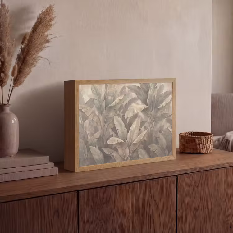 Lightbox - Wandlamp - Bladeren - Tropisch - Natuur - Modern - Beige — 4
