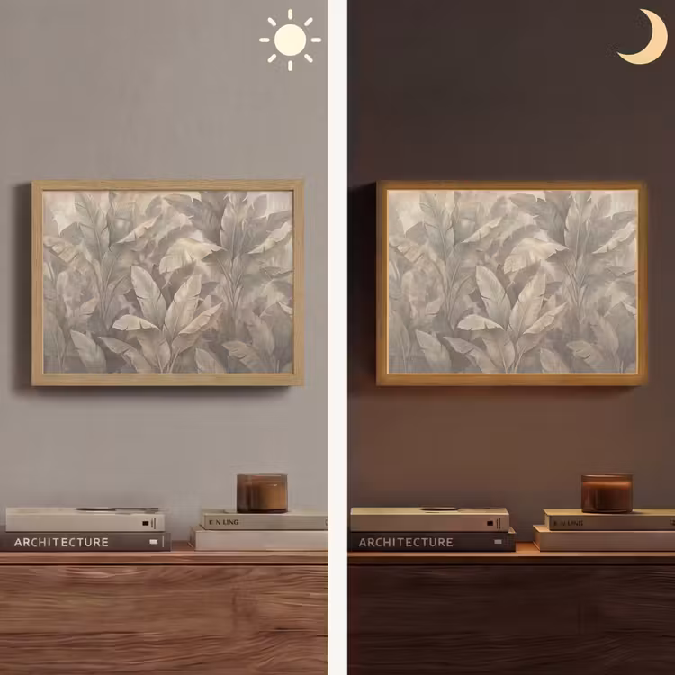Lightbox - Wandlamp - Bladeren - Tropisch - Natuur - Modern - Beige — 6