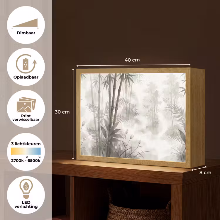Lightbox - Wandlamp - Bloemen - Knop - Tuin - Illustratie - Wit — 10