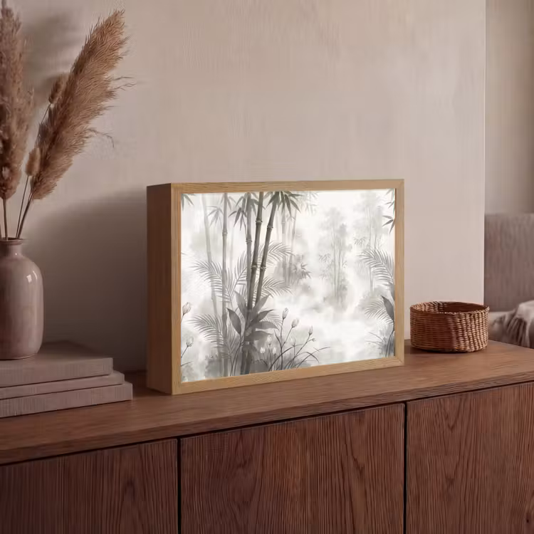 Lightbox - Wandlamp - Bloemen - Knop - Tuin - Illustratie - Wit — 4